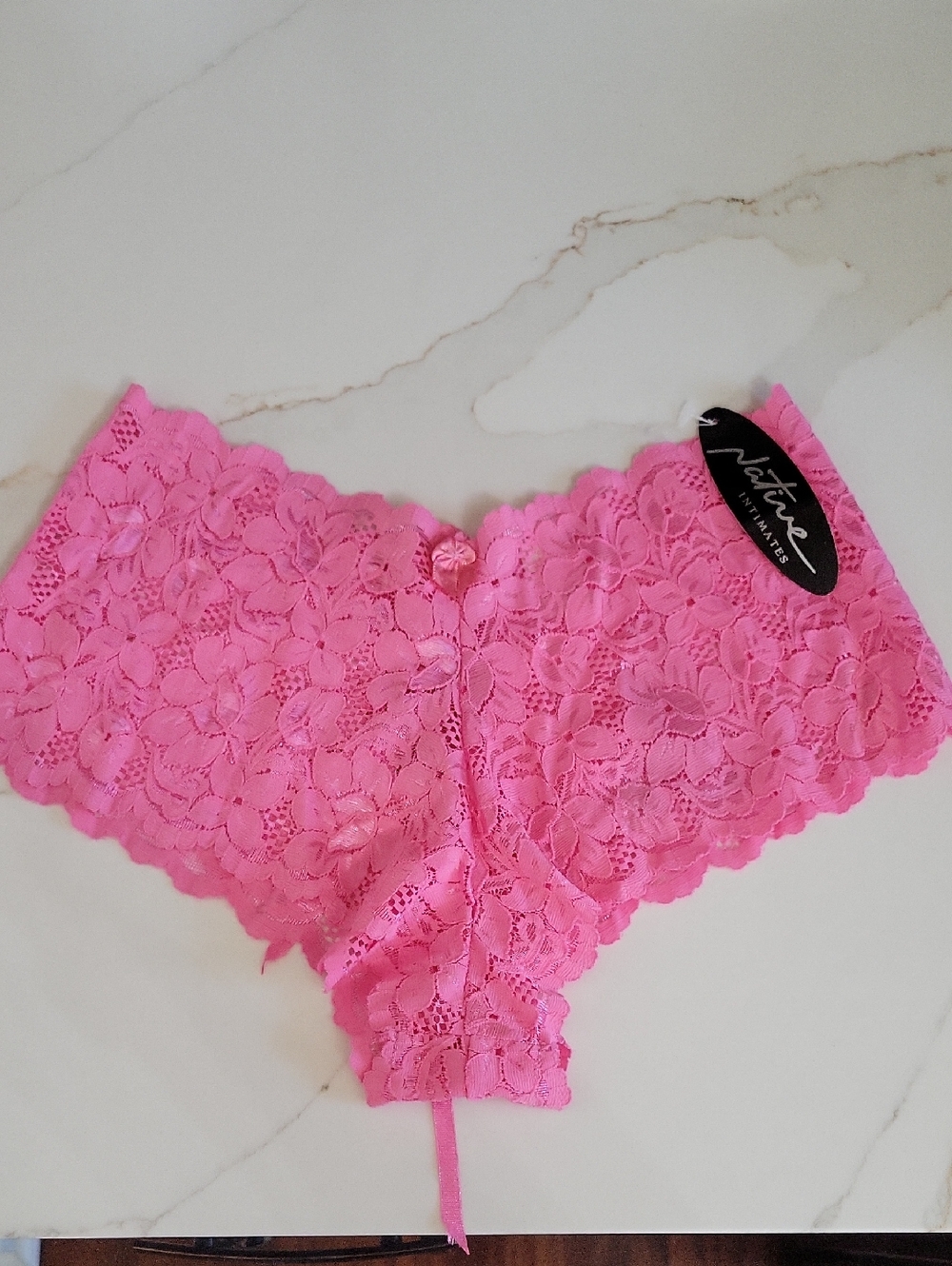 Native Hot Pink Lace Boyshorts